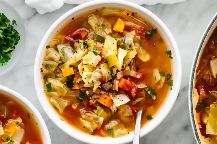 recettes de soupes minceur choux potage légumes perte poids 7 jours