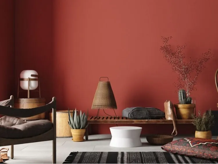 tendances couleurs intérieur salon mur peinture 2023 pantone