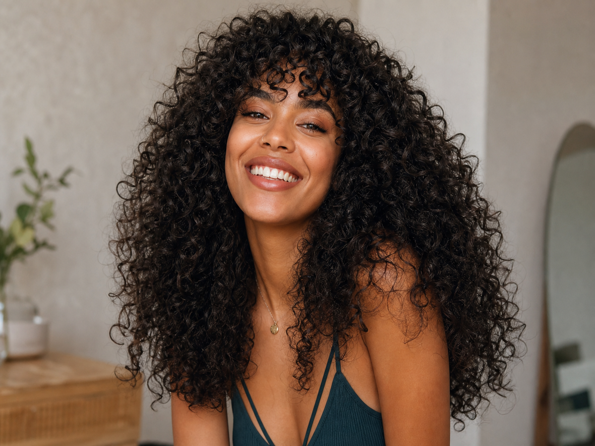 wolf cut cheveux long bouclés ondulés femme afro coiffure tendance automne hiver 2022