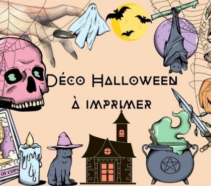 Déco Halloween à imprimer