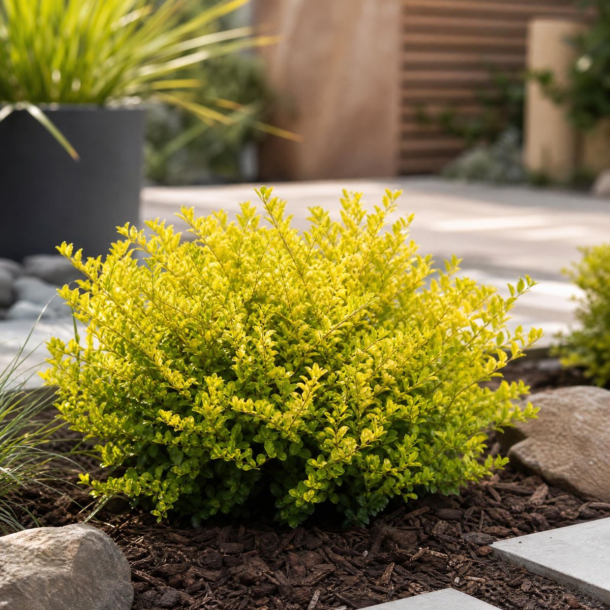 L’Abelia x grandiflora jaune et vert persistant