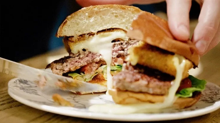 fashionable camembert burger 2022