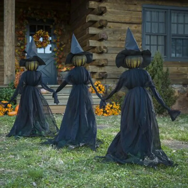 comment décorer la cour pour Halloween danse sorcières cour mignonnes envoûtantes
