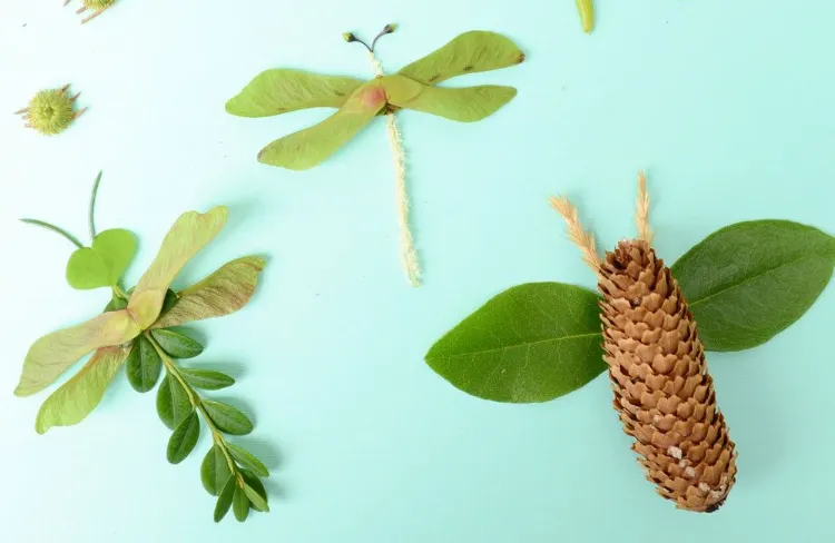 comment fabriquer animaux feuilles fleurs bricolage facile enfants adultes