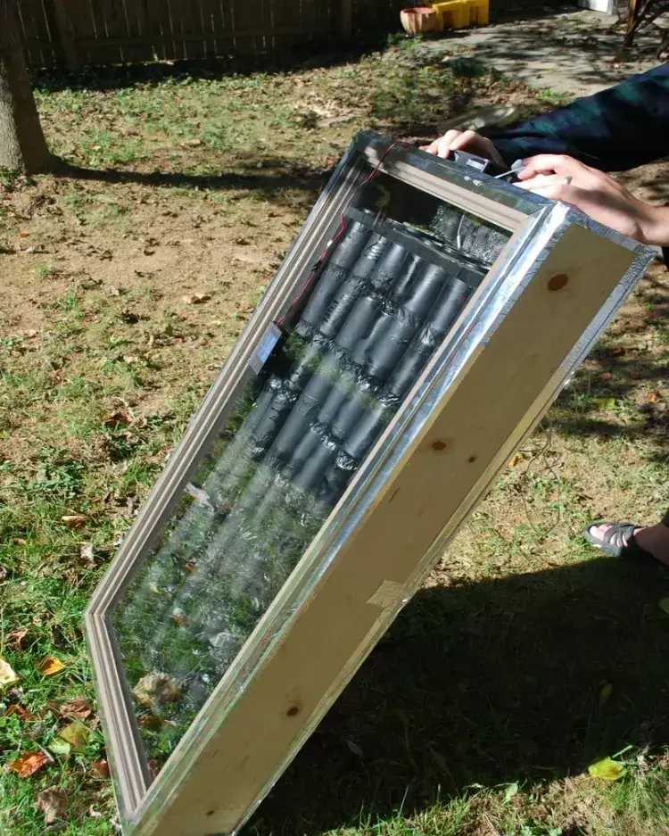 comment fabriquer chauffage solaire maison cannettes fenetre matériaux recup tutoriels vidéo
