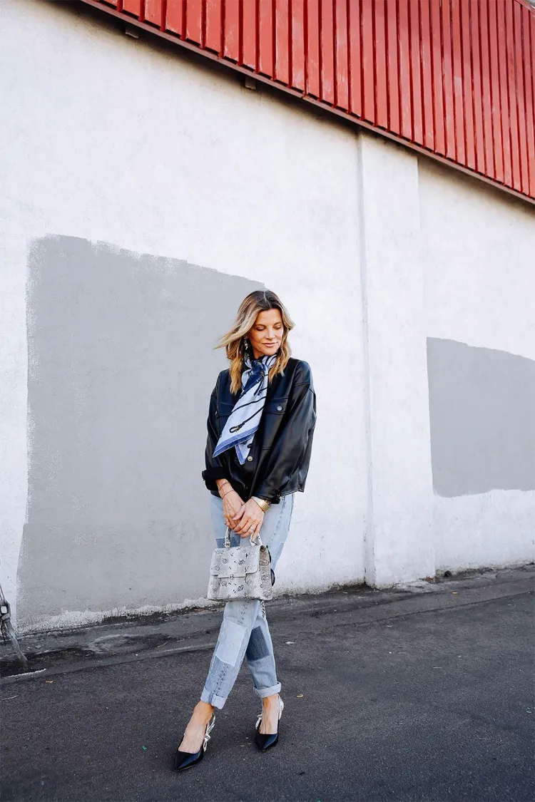 comment porter jean slim femme 40 ans style mode tendances automne 2022