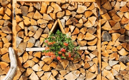 comment stocker bois de chauffage exterieur