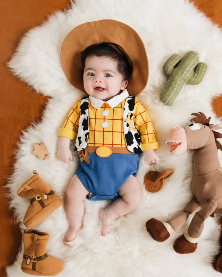 déguisement Halloween bébé garçon film Toy Story costume cowboy