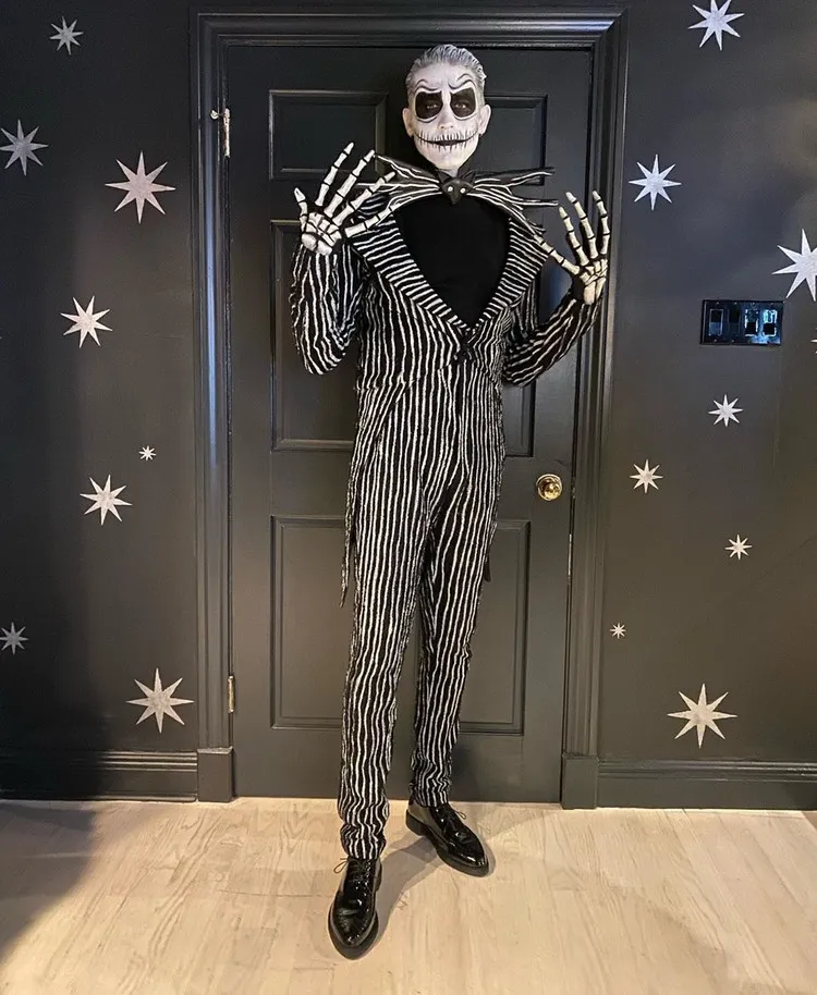 déguisement halloween homme réaliste squelette