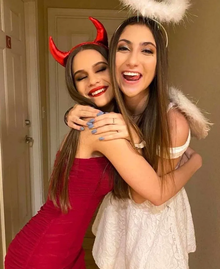 idée déguisement halloween femme 2022 ange et diable