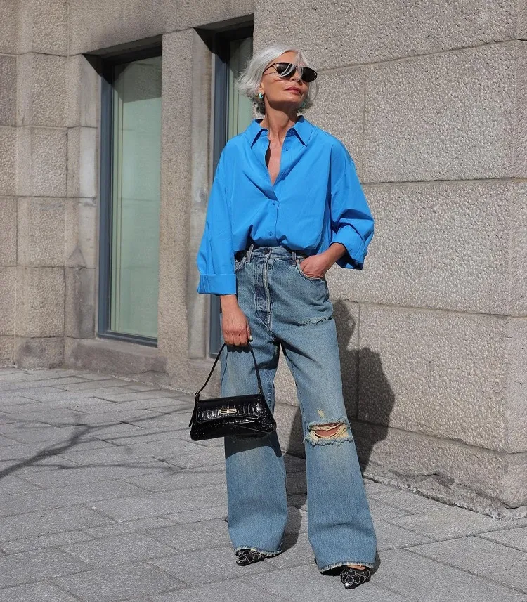 quel pantalon jean femme 60 ans plus porter selon morphologie tendance automne hiver 2022 2023