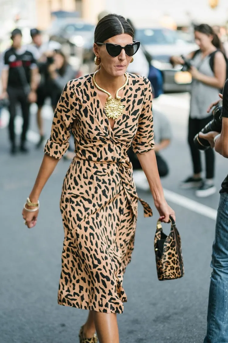 robe imprimé léopard automne tendance mode femme 2022