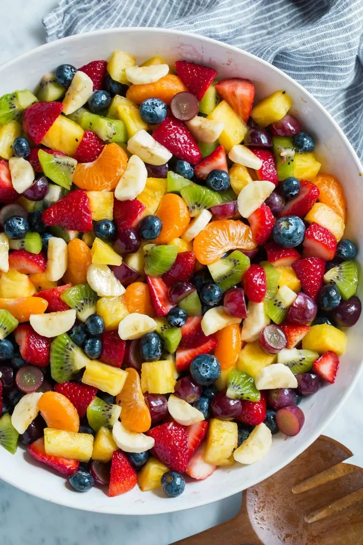 fall fruit salad quick healthy dessert easy flavors great colors