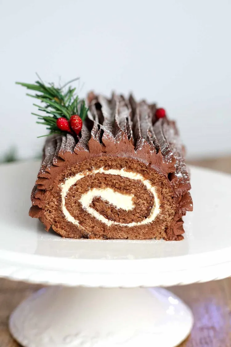 Bûche de Noël végan recette facile et rapide