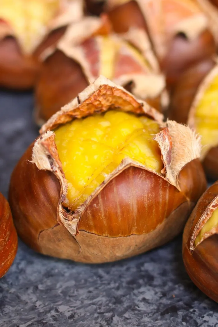 How to peel chestnuts in the oven