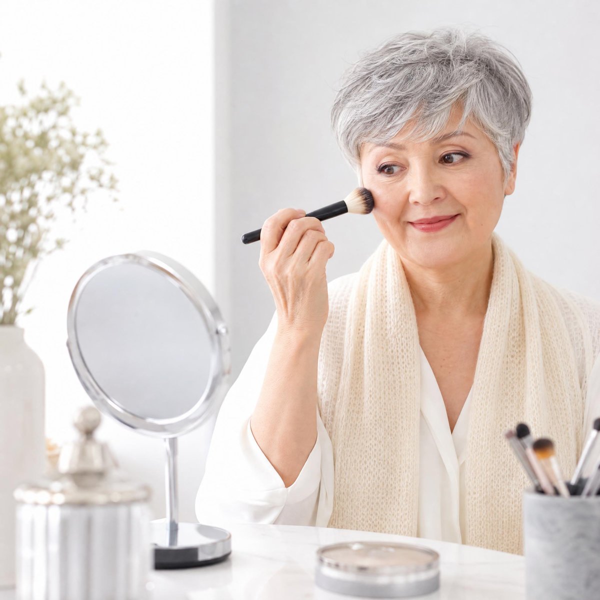 comment se maquiller à 70 ans yeux marrons
