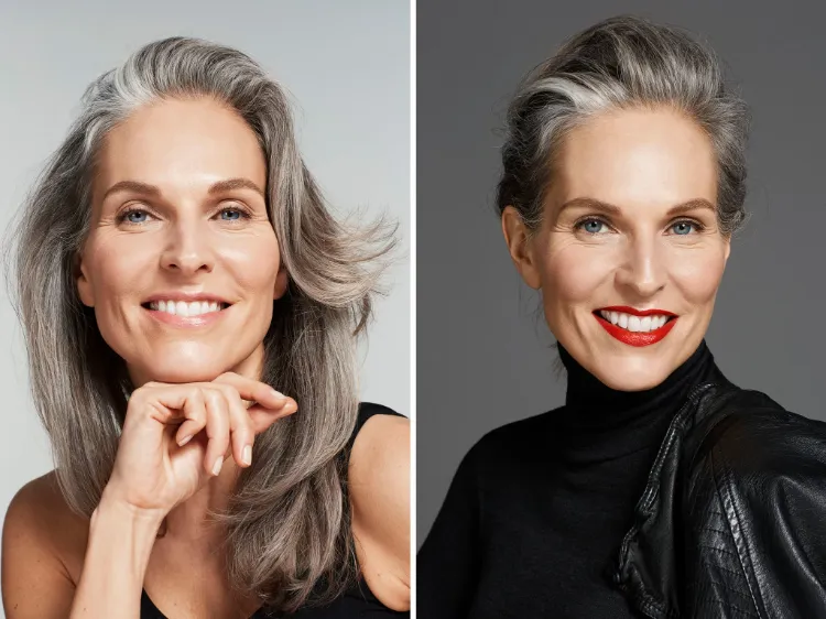 comment se maquiller apres 50 ans a 60 ans femme maquillage peau mature fond de teint anti cerne poudre