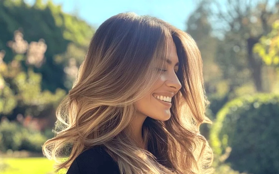 coupe coiffure pour balayage miel tendance