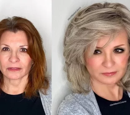 coupe de cheveux femme dégradé effilé mi-court 50 ans idées tendance coiffure moderne