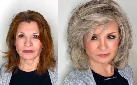coupe de cheveux femme dégradé effilé mi-court 50 ans idées tendance coiffure moderne