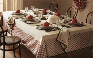 décoration de noël 2022 salle à manger nappes zara home nouvelle collection