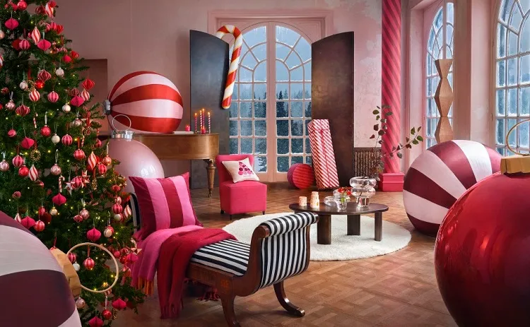 décoration salon pour Noël 2022 tendance
