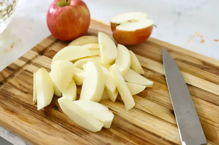 dessert automne léger gourmand gratin vanille comment couper pommes