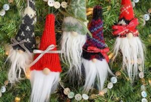 gnome de noël à faire soi même