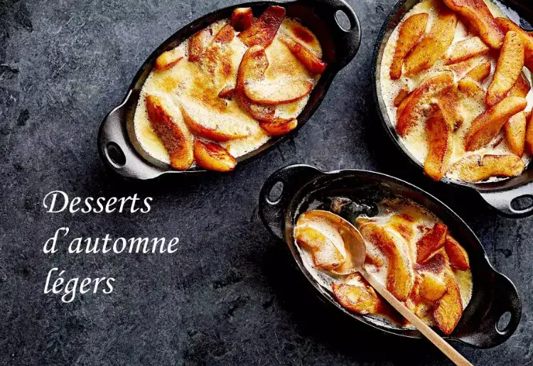 idées dessert automne léger gourmand pommes gratin vanille facile rapide