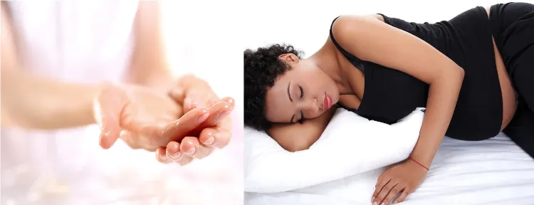 massage femme enceinte faire masser grossesse positions huiles essentielles
