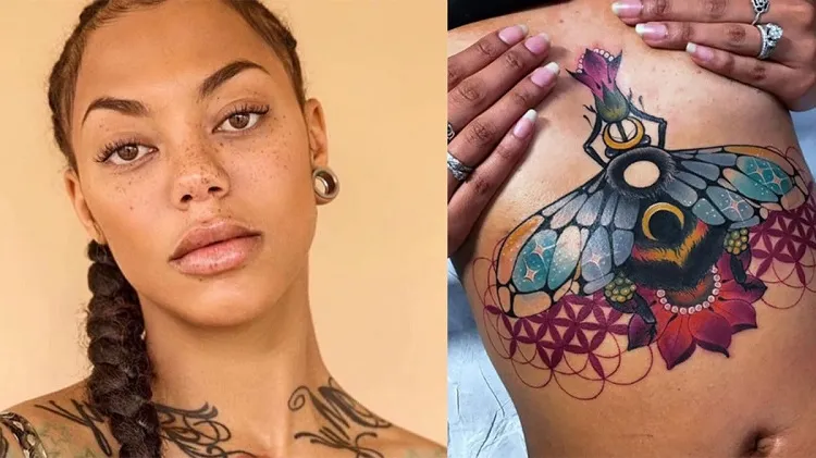 photos tatouage en couleur sur peau noir femme 2022