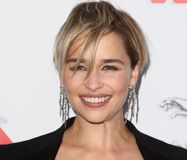 quelle coupe courte effilée femme visage rond emilia clarke