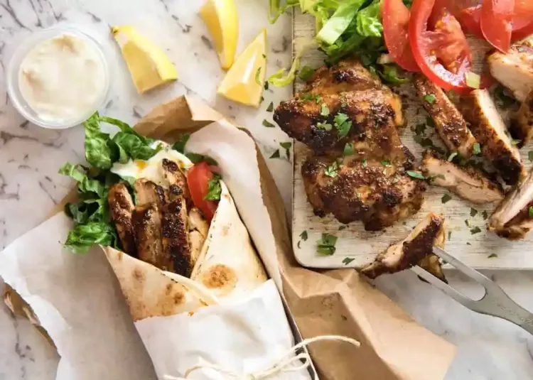 homemade lebanese shawarma with chicken recipe easy steps