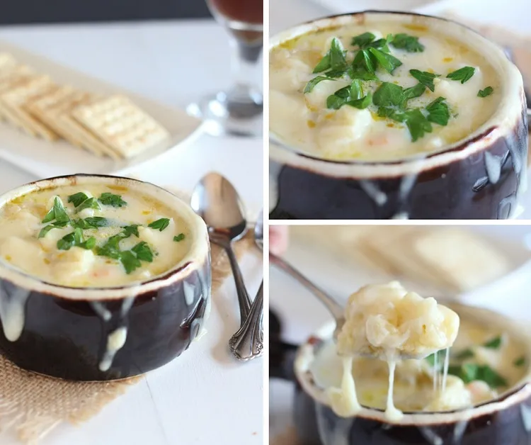 soupe avec fromage fondue recette