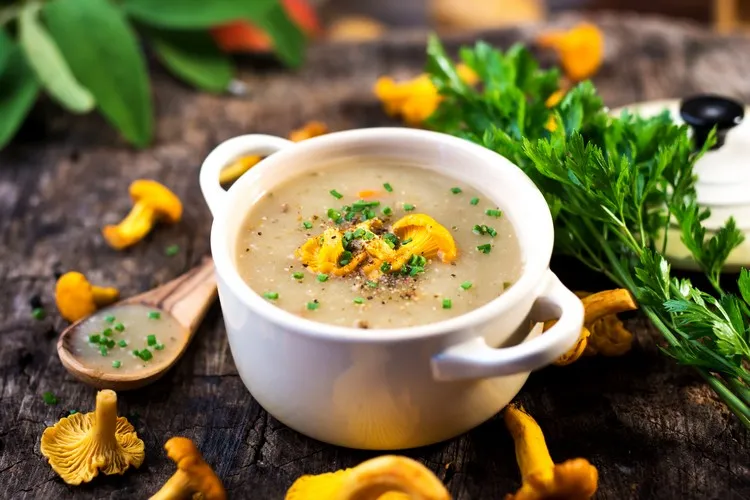A comforting recipe for wild mushroom velouté for fall and winter