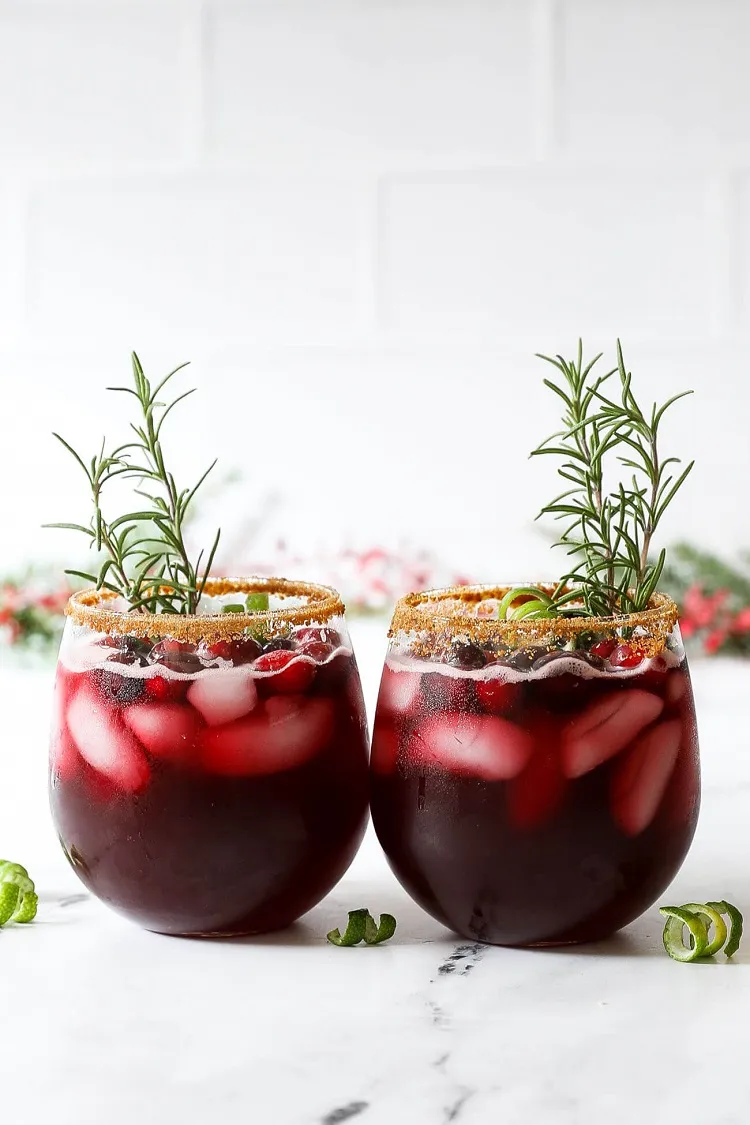 cocktail de noël rouge