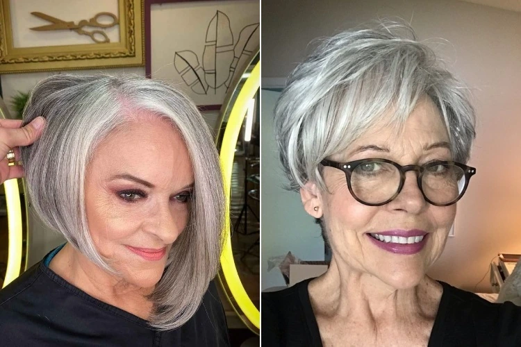 coiffure asymétrique femme 60 ans
