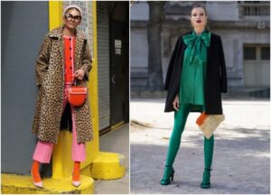 collants de couleur orange vert automne hiver 2022 2023 comment choisir porter style