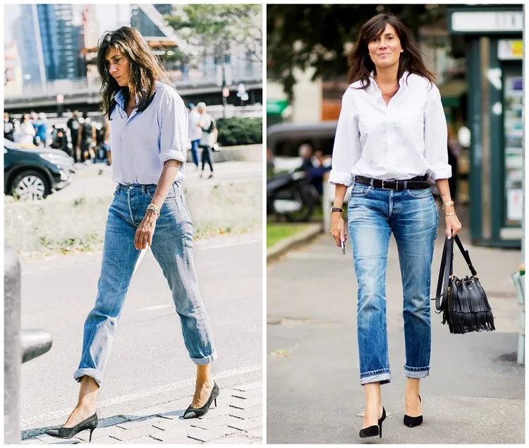 comment porter le jean taille basse avec style femme 50 ans