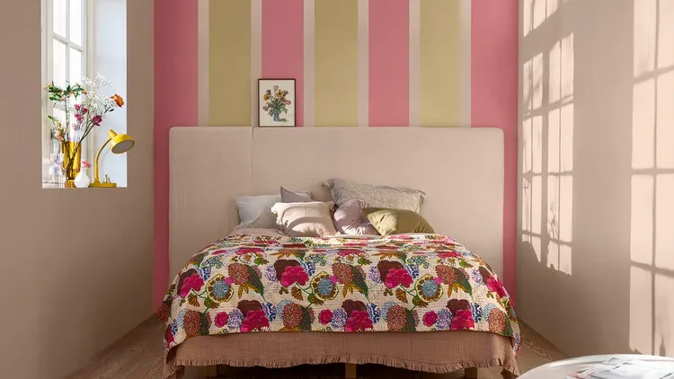 couleur dulux valentine 2023 chambre à coucher colorée Bambou