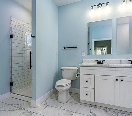 couleur salle de bain 2023 maison deco bleu neutre gis beige