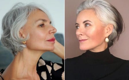 coupe cheveux courts gris femme 50 ans