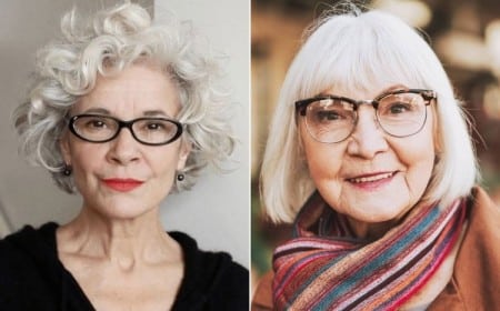 coupe de cheveux femme 70 ans avec lunettes