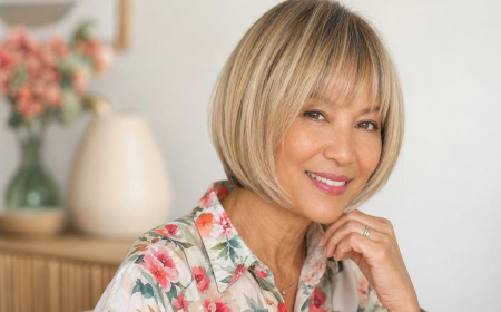 meilleures idées coupe coiffure avec frange pour femme 60 ans cheveux fins blancs visage rond 2023