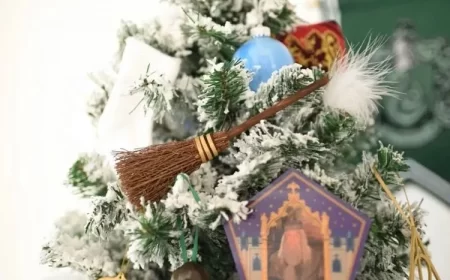 objet Harry Potter à faire soi-meme déco Noël 2022 ornements de sapin
