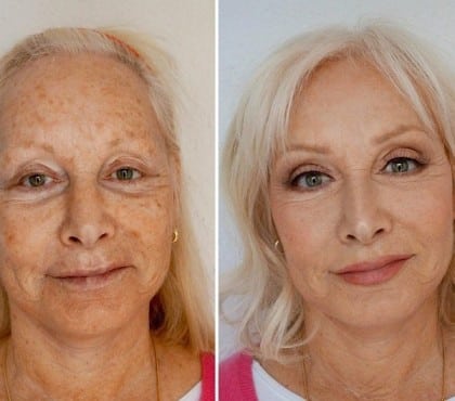 quel quel fard à paupière à 50 ans ou 60 ans femme maquillage anti age yeux peau mature visage rides