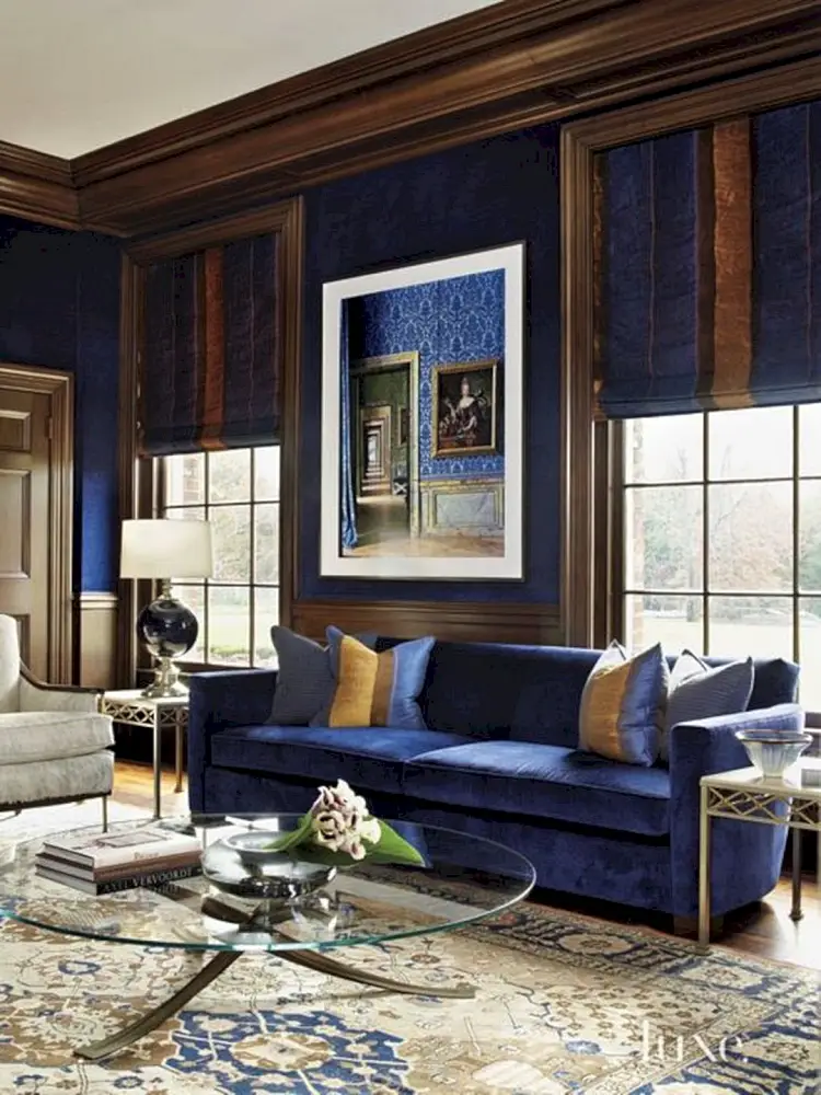 what color for the living room in 2023 midnight blue paint your trend