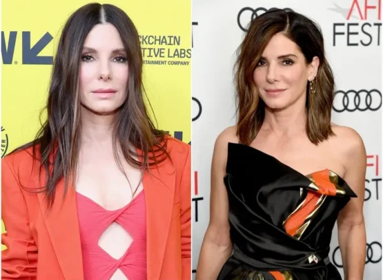 quelle coupe de cheveux quand on a des rides femme 50 ans et plus camoufler les rides du front avec frange rajeunir le visage Sandra Bullock