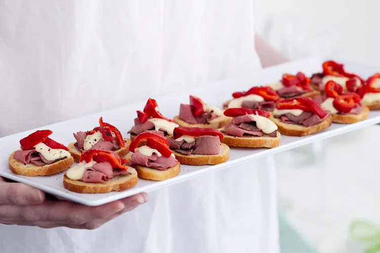 A cold delicious canape recipe for the Christmas New Year menu