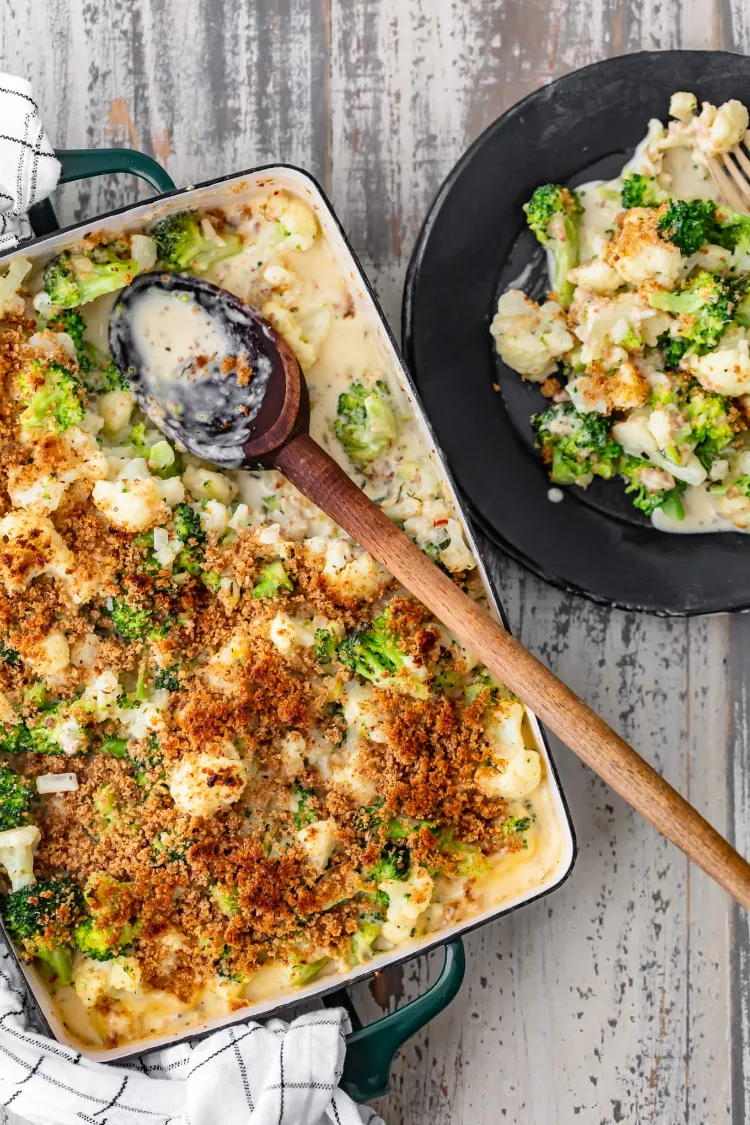 recette gratin de noel idee saine menu de noel 2022 repas végétarien